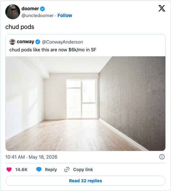 Timeline screenshot: chud pods https://t.co/KEU3wMXbF9