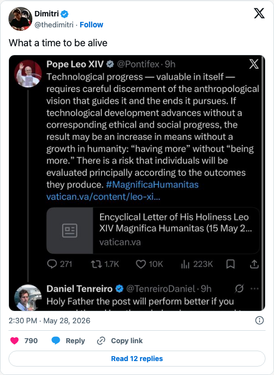 Timeline screenshot: What a time to be alive pic.twitter.com/fBFiIM0ZfD