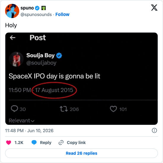 Timeline screenshot: Holy pic.twitter.com/uxXJjTPmtU