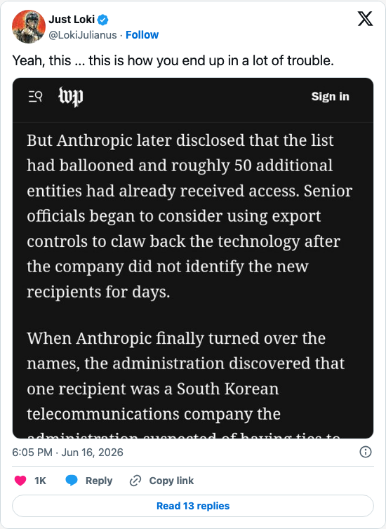 Timeline screenshot: Yeah, this ... this is how you end up in a lot of trouble. pic.twitter.com/UfoORKBrjz